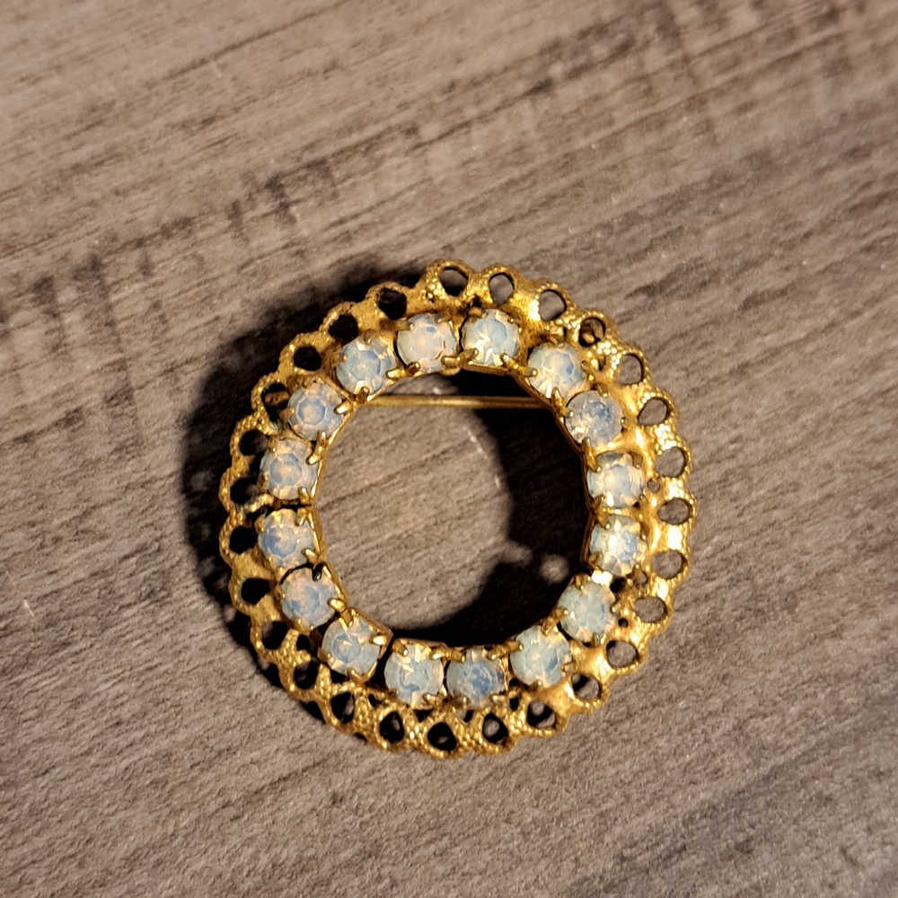 Gold and Opal Brooch